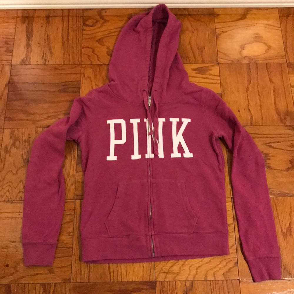 Victoria’s Secret PINK ZipFront Hoodie Size S EUC